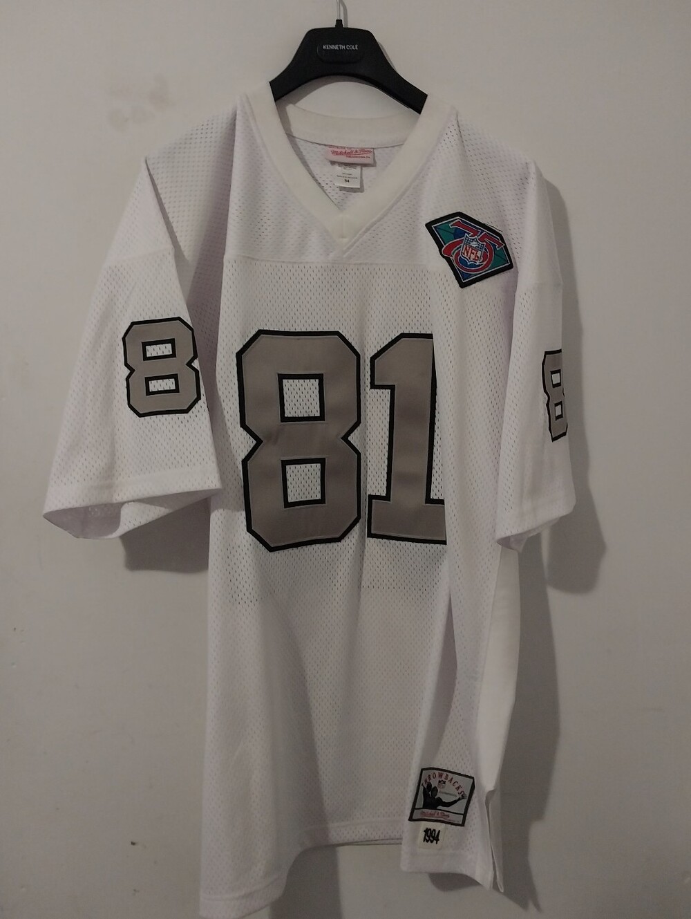 Mitchell & Ness Los Angeles Raiders Tim Brown 1994 75th Anniversary Patch Sz. 54 - Picture 10 of 10